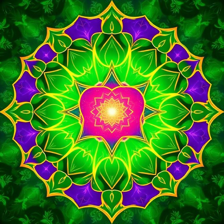 Cores das Mandalas e os 7 Chakras